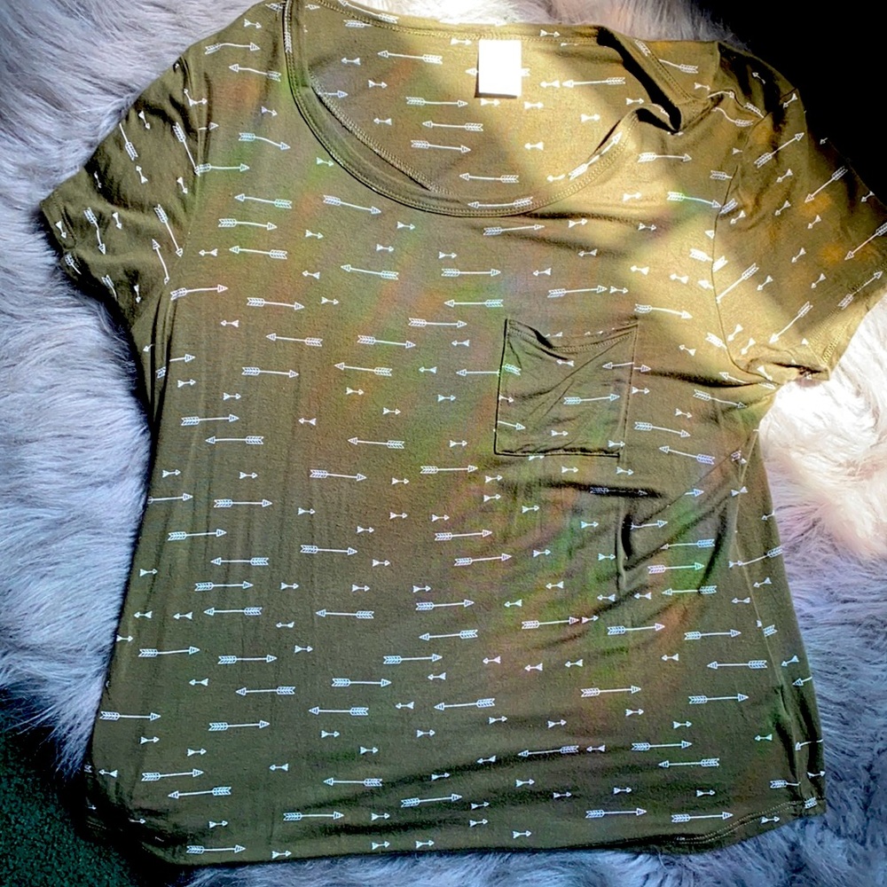 Olive green arrow shirt
